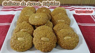 GALLETAS DE AVENA Rápidas fáciles de hacer y deliciosas [upl. by Yuma156]