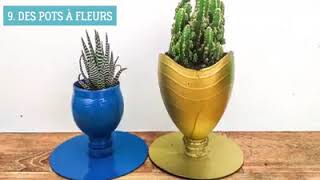 Voici comment faire des pots à fleur avec une bouteille plastiqueUn bon moyen de recycler [upl. by Akirdnas]