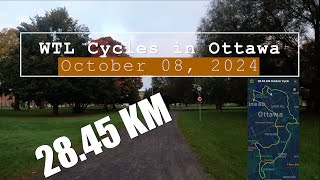 WTL Cycles 28 KM in Ottawa October 08 2024 4K [upl. by Portingale377]