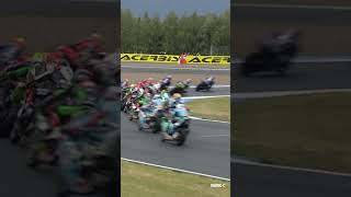 WHAT a RACE start 🤩  CZEWorldSBK 🇨🇿 [upl. by Paresh916]