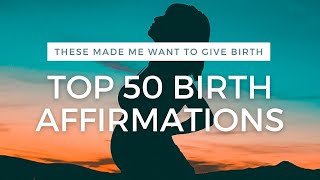 Birth Affirmations MEDITATION to support you through labor [upl. by Nylirret]