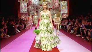 Dolce amp Gabbana  SpringSummer 2018  Milan Fashion Week [upl. by Rebmetpes]