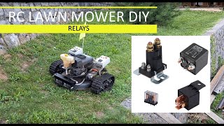 Relays test  Remote Control Lawn Mower DIY [upl. by Elleret]