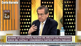 Jorge del Castillo le responde a Héctor Becerril e incluye audio de Pedro Castillo [upl. by Atkinson]