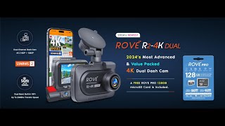 ROVE R24K DUAL Dash Cam Front and Rear [upl. by Anial]