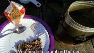 Ramen Lunch in a Swedish Army Mess Kit with Trangia Stove  Camp Cooking [upl. by Ellissa]