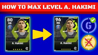 A Hakimi Max Level Training In eFootball 2024  How to Max A Hakimi in efootballpes 2024 [upl. by Idnek]