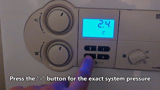 How to lower the pressure on a Vaillant combi boiler [upl. by Htaeh]