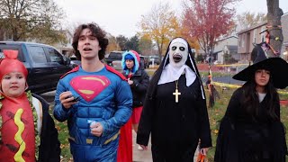 TRICK OR TREAT Halloween vlog [upl. by Riffle]