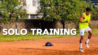 Solo training in a beautiful location in Kerala 🏟️⚽️🌴football training soccer fitness [upl. by Maegan]