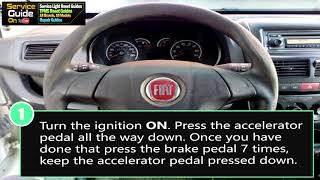 FIAT Doblo Service Light Oil Light Reset [upl. by Sinned]