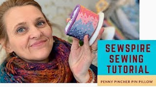 How to Sew A Penny Pincher Pin Pillow by Sewspire [upl. by Leihcar]