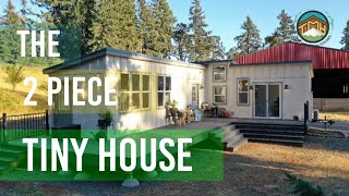 Brand New 2 Piece Tiny House by Tiny Mountain Houses [upl. by Yrram724]