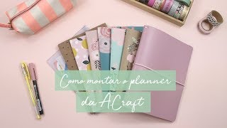 Como montar o planner A Craft [upl. by Mano]