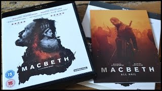 Macbeth UK Bluray Unboxing  W Art Cards amp Special Bluray Case [upl. by Mowbray971]