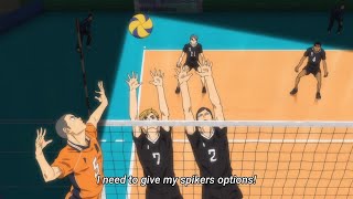 Tanakas Supreme Line Shot  Haikyuu To the Top 2nd Season HD  ハイキュー 烏野vs稲荷崎 [upl. by Enilarac]