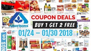 Albertsons Coupon Deals January 24 30 2018 [upl. by Sletten435]