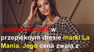 Justyna Gradek w przepięknym dresie marki La Mania Jego cena zwala z nóg [upl. by Sezen]