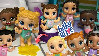 BABY ALIVE Training Routine with 10 baby’s [upl. by Jillie284]