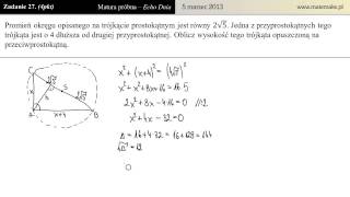 Zadanie 27  Matura próbna 05032013 Echo Dnia [upl. by Zaria]