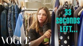 Madelyn Cline Tries to Style 3 Outfits in 60 Seconds  Vogue [upl. by Livia792]