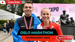 THE OSLO CITY MARATHON 2023 MY MAJOR HIGHLIGHTS SUPPORTING MY MARATHONER HUSBAND OUTDOOR VLOG [upl. by Hsakaa]