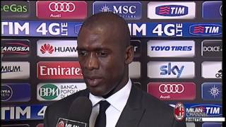 AC Milan  Seedorf Orgoglioso di questi ragazzi with subtitles [upl. by Fedak]