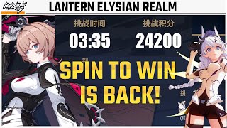 Lantern SPIN TO WIN and NUKES in Elysian Realm  Honkai v75 [upl. by Atnuahsal]