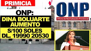 ONP AUMENTO A JUBILADOS CON IMPUESTO SOLIDARIO LO ÚLTIMO DEL INCREMENTO DE PENSIONES ONP [upl. by Esimehc]