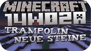 Minecraft 14w02a  Trampolin Neue Steine besseres Verzaubern und mehrHD Deutsch [upl. by Emilia]