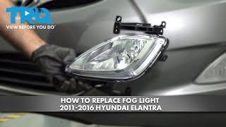 How to Replace Fog Light 20112016 Hyundai Elantra [upl. by Bastian]