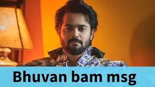 BHUBAN BAM SPL MESSAGE TO HIS FANS  BB KI VINES TAZA KHABAR 2  BHUVAN BAM WEB SERIES [upl. by Rolfe]