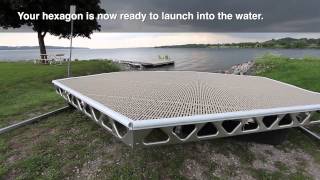 CanadaDocks™ Hexagon Floating Dock Kit [upl. by Nnylamme]