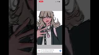 Drawing chiaki Speed Painf danganronpa drawing plzsupport goviral art [upl. by Atelra601]