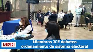 Miembros JCE debaten ordenamiento de sistema electoral [upl. by Itnuahsa780]