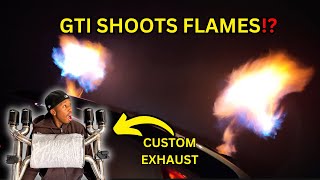 NEW UPGRADED GTI EXHAUST SHOOTS FLAMES [upl. by Afton]