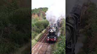 Steam power on Rattery Bank 7029 Clun Castle amp 5043 Earl of Mount Edgcumbe  The Mayflower shorts [upl. by Eibbed]