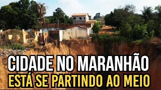 CIDADE ESTÁ SE PARTINDO EM DUAS  GIGANTESCO BURACO ENGOLE BAIRRO INTEIRO NO MARANHÃO [upl. by Dennison]