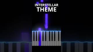 Interstellar theme EASY PIANO TUTORIAL [upl. by Haslett]