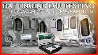 DAF TRUCK ENGINE ECU FAILED TEST REPAIR AND REPLACE [upl. by Mccormac]