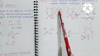 Hydroxylation of alkene by OsO4 and Alkaline Kmno4 [upl. by Cutler898]