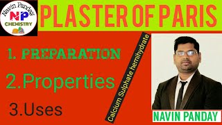 Plaster of ParisCalcium sulphate hemihydratePreparation properties and uses of plaster of Paris [upl. by Egidio]