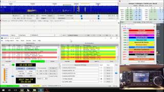 ICOM 7300 WSJTX COMBINED WITH HRD AND JT ALERT PART 2 [upl. by Ennair]