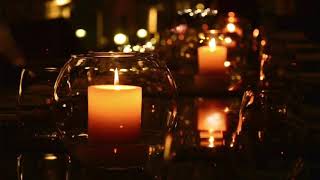 Flickering Candles Burning  Autumn Sleep amp Reading Ambience amp Sound [upl. by Anairda598]