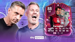 quotHes QUICKER than VAN DIJKquot 😂  Gary Neville rates Jamie Carraghers FC 25 Item [upl. by Nazus]