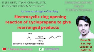 Electrocyclic ring opening reaction of cyclopropane system to give rearranged allylic products [upl. by Notxap978]