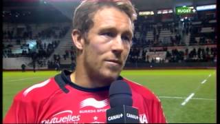 Top14 J21 2013 2014 Toulon vs Oyonnax ITW Jonny Wilkinson [upl. by Delphina]