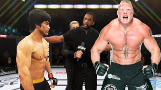 UFC 4  Bruce Lee vs Brock Lesnar WWE EA Sports UFC 4 [upl. by Eemak]