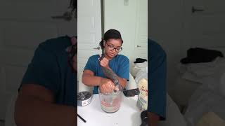 I used Naptural85 recipe Unfortunately this gel flakes so bad diy naturalhair [upl. by Medardas47]