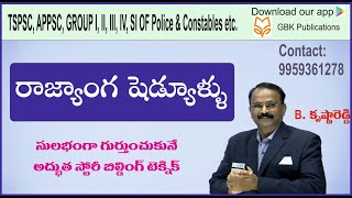 Constitutional Schedules  Indian Polity Classes in Telugu  Krishna Reddy Polity Classes [upl. by Ahsaekal]